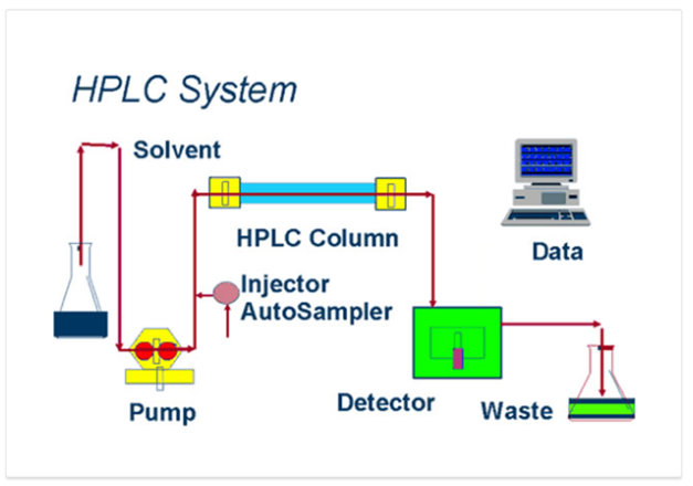 sơ đồ hệ thống HPLC